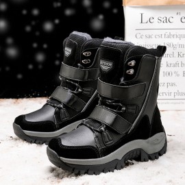 Women Hook & Loop Non-slip Comfy Winter Snow Boots