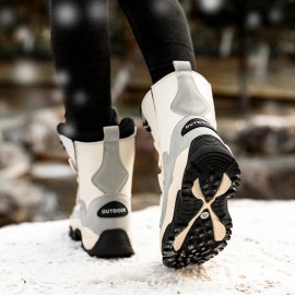 Women Hook & Loop Non-slip Comfy Winter Snow Boots