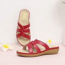 Women Cut-out Breathable Wearable Comfy Casual Beach Wedges Sandals