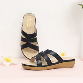 Women Cut-out Breathable Wearable Comfy Casual Beach Wedges Sandals