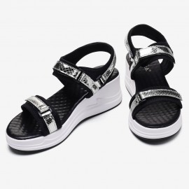 Women Adjustable Strap Sports Comfy Casual Wedge Sandals