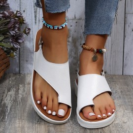 Women Casual Summer Beach Vacation Hook & Loop Thumb Sandals