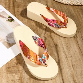 Women Clothes Band Clip Toe Platform Slippers